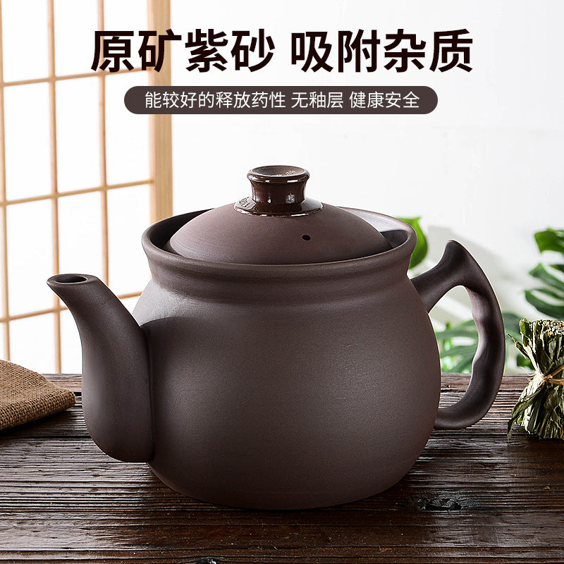 Purple Clay Automatic Medicine Pot