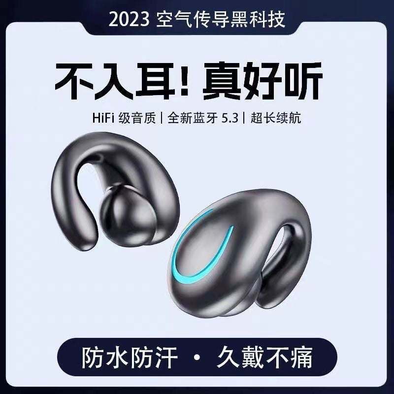 Air Clip Bone Conduction Wireless Headset - Open-Ear Sports