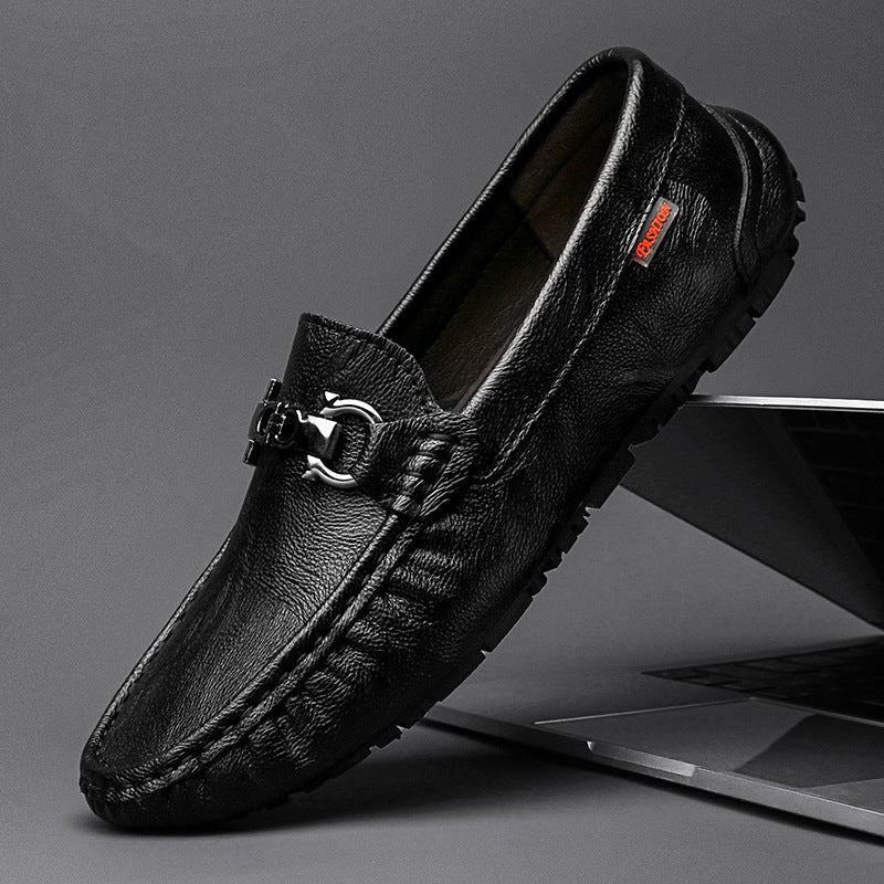 Men’s Soft Sole Slip-On Leather Casual Shoes