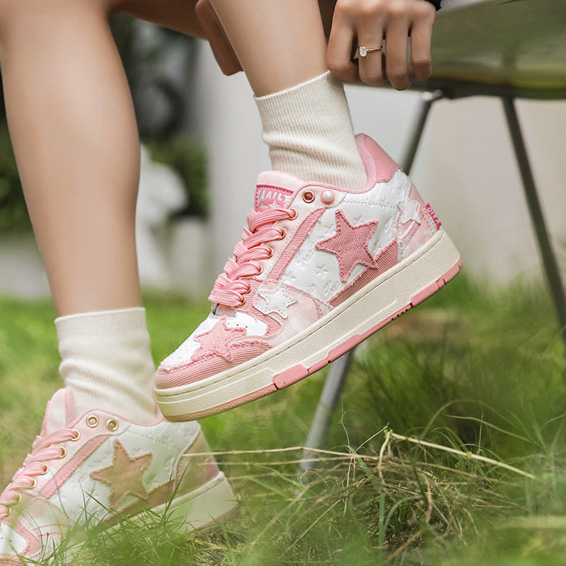 Men’s Harajuku Style Casual Lace Sneakers