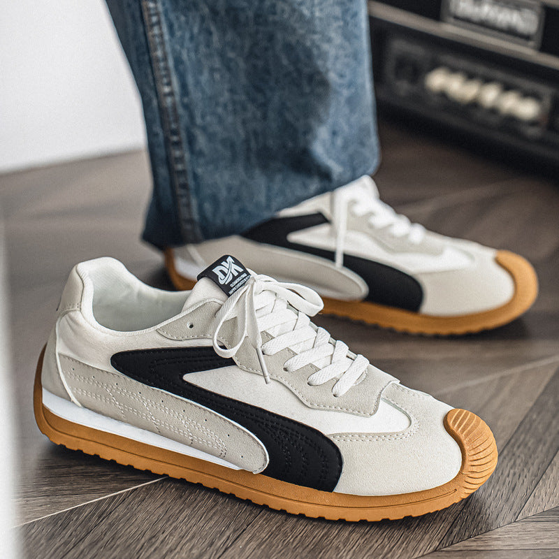 Men’s Retro Color Block Casual Sneakers