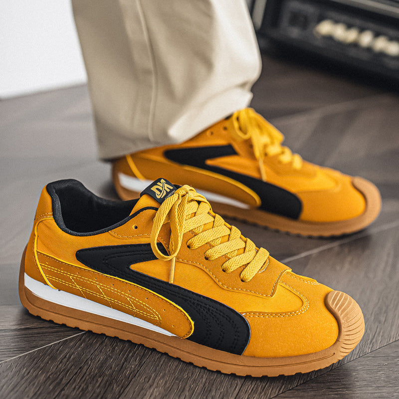 Men’s Retro Color Block Casual Sneakers