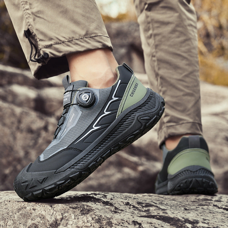 Men’s Rotating Buckle Outdoor Hiking Shoes