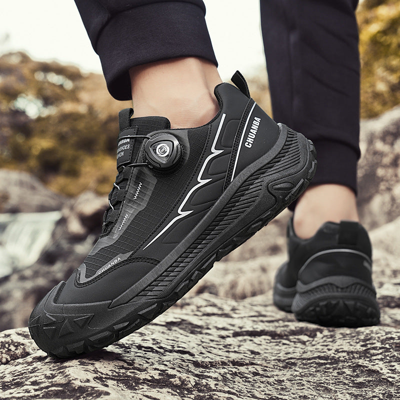 Men’s Rotating Buckle Outdoor Hiking Shoes