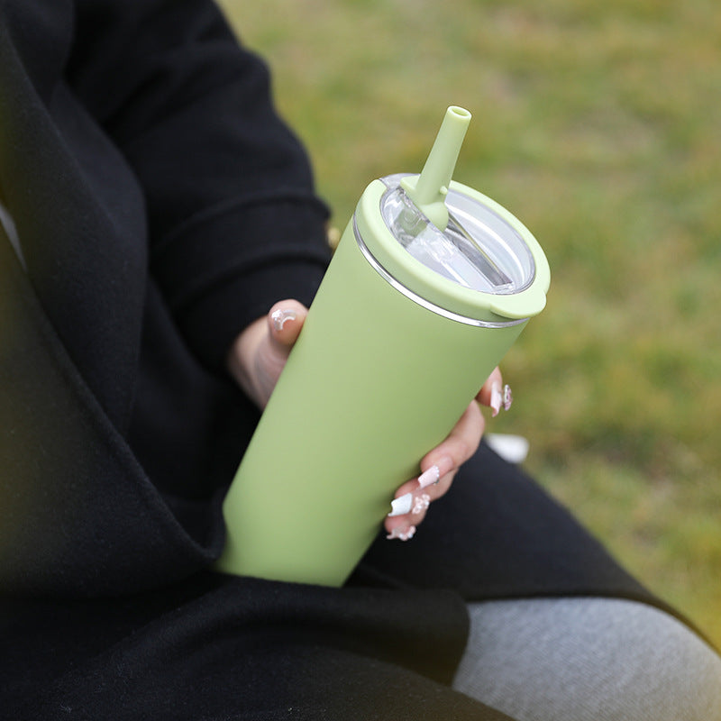 Double Drink Stainless Steel Vacuum Sports Bottle