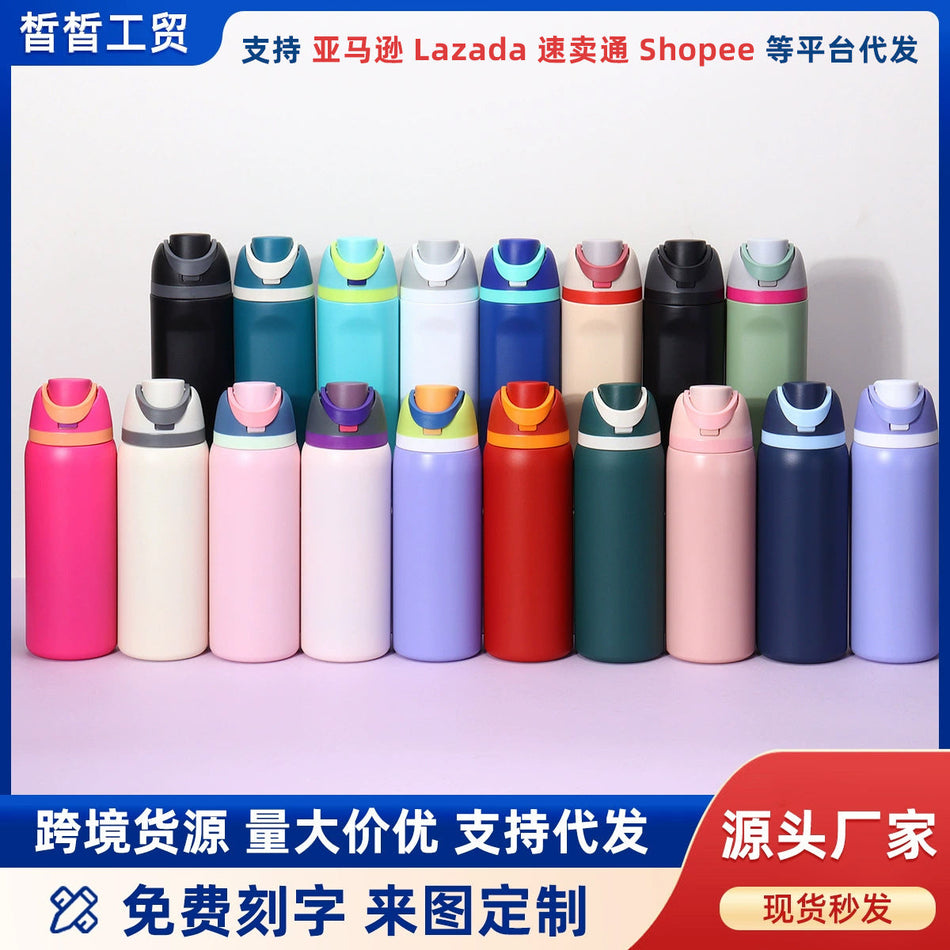 Stainless Steel Fruit Infuser Sports Water Bottle