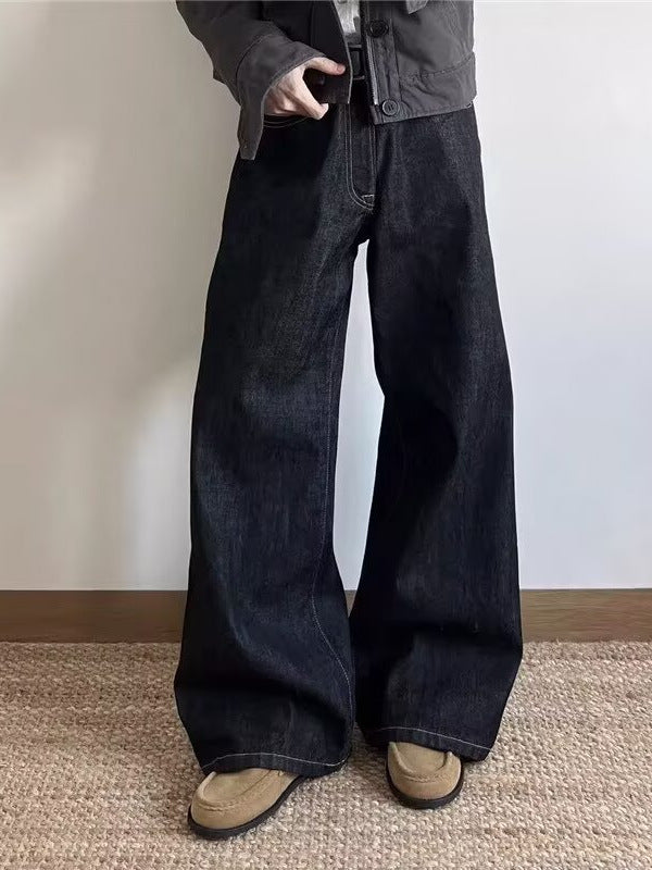 Old Money Style Jeans – Wide-Leg Classic Fit