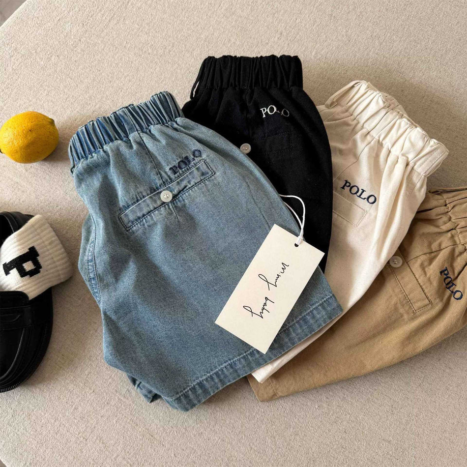 Kids Denim Shorts 2026 Summer Stylish Mid-Length