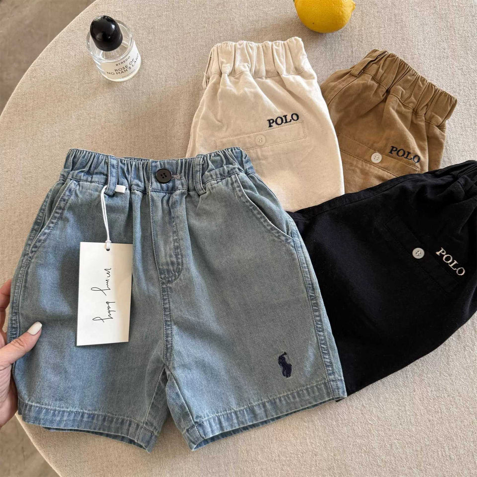 Kids Denim Shorts 2026 Summer Stylish Mid-Length