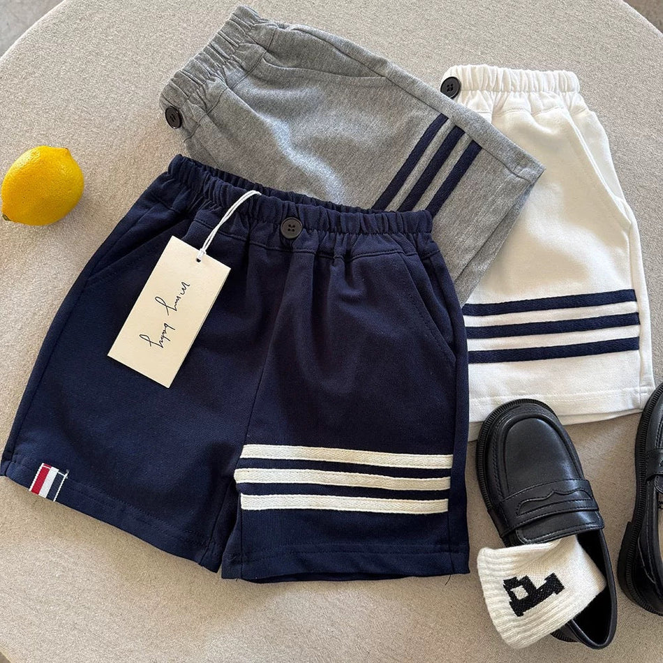 Kids Cotton Sports Shorts 2026 Mid-Length Summer Wear