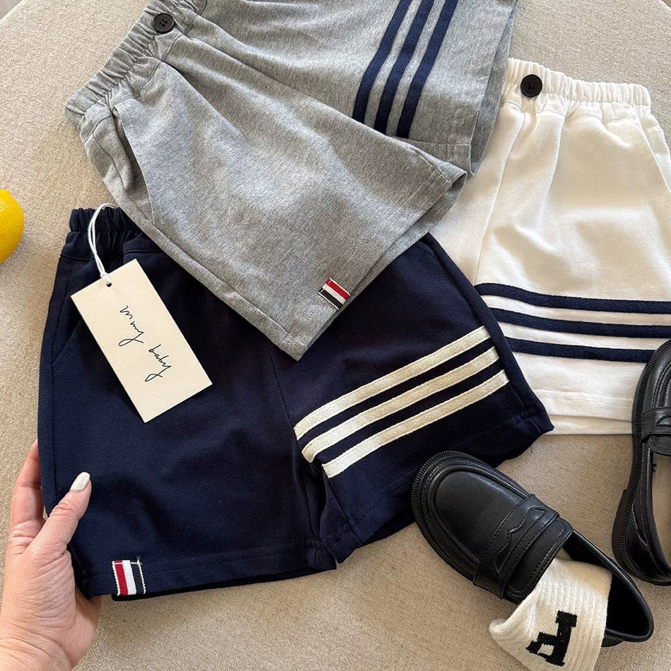 Kids Cotton Sports Shorts 2026 Mid-Length Summer Wear