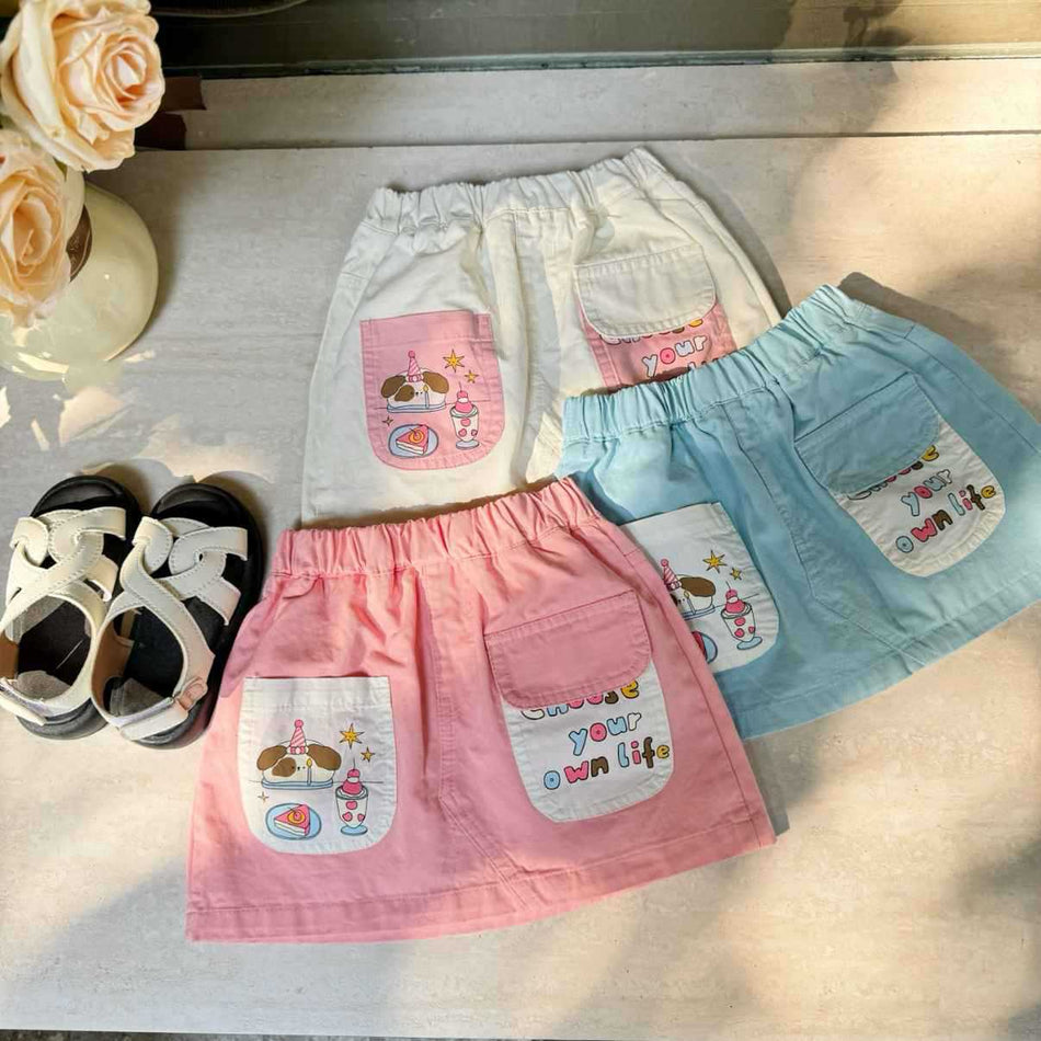 Girls Cartoon Print Summer Shorts 2026 Casual Wear