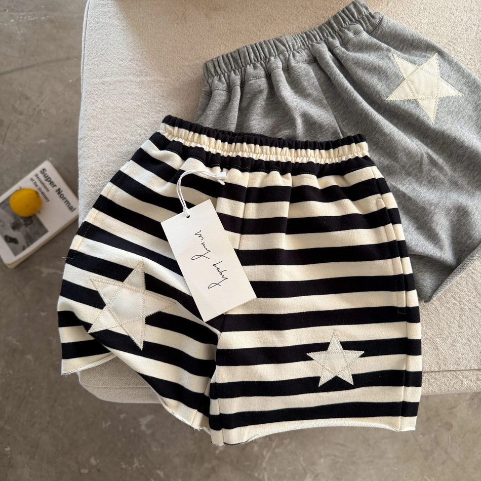 Kids Star Print Cotton Shorts 2026 Summer Wear