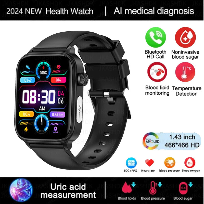 ET570 Smart Watch: ECG, Blood Glucose & Lipid Monitoring