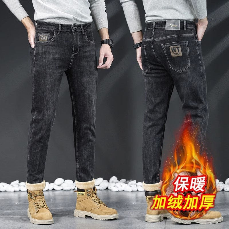 Fleece-Lined Winter Jeans – Thick Warm Fit