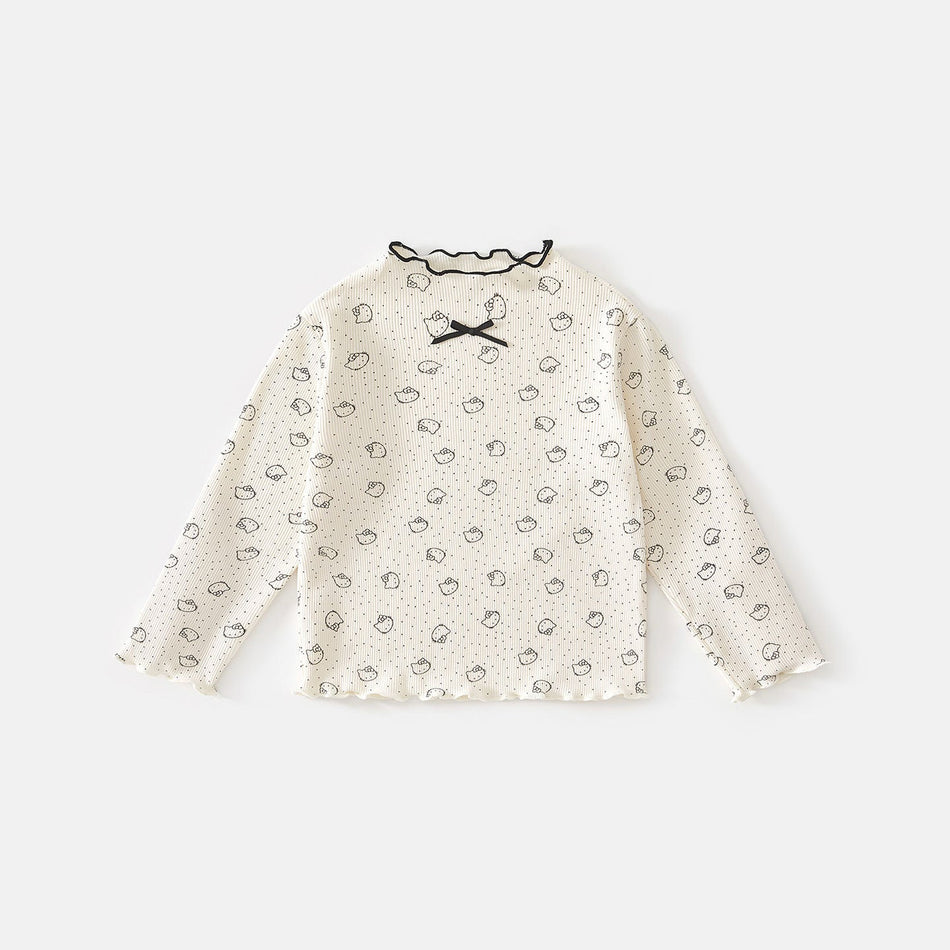 Girls Polka Dot Long Sleeve T-Shirt 2026 Stylish Wear