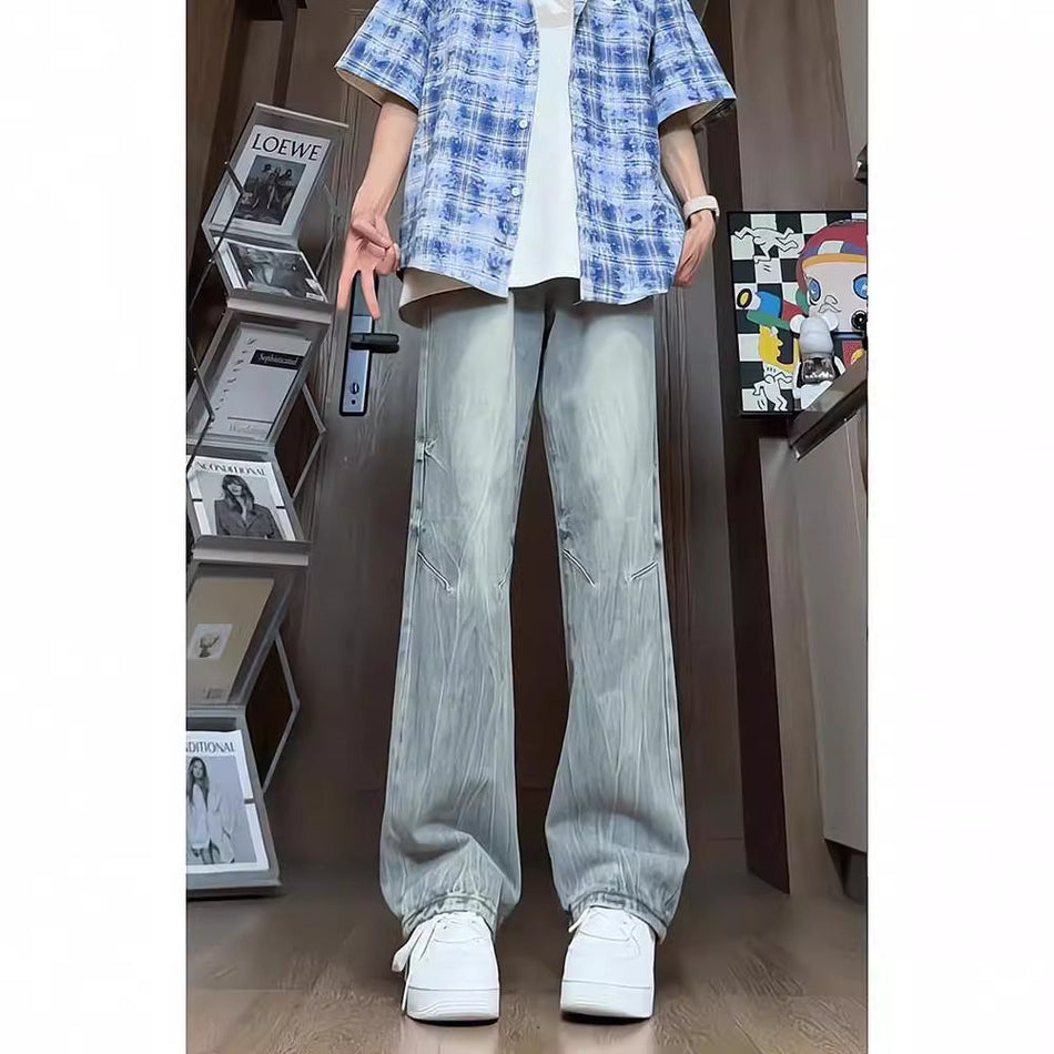 Lightning Pattern Jeans – High Street Trendy Style