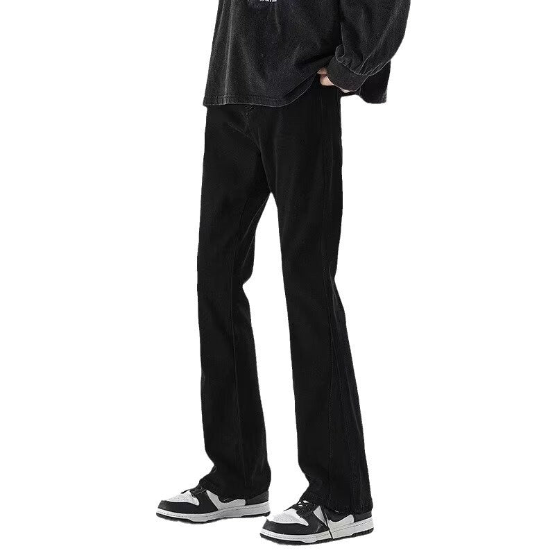 Black Slim Straight Jeans – High Street Fit