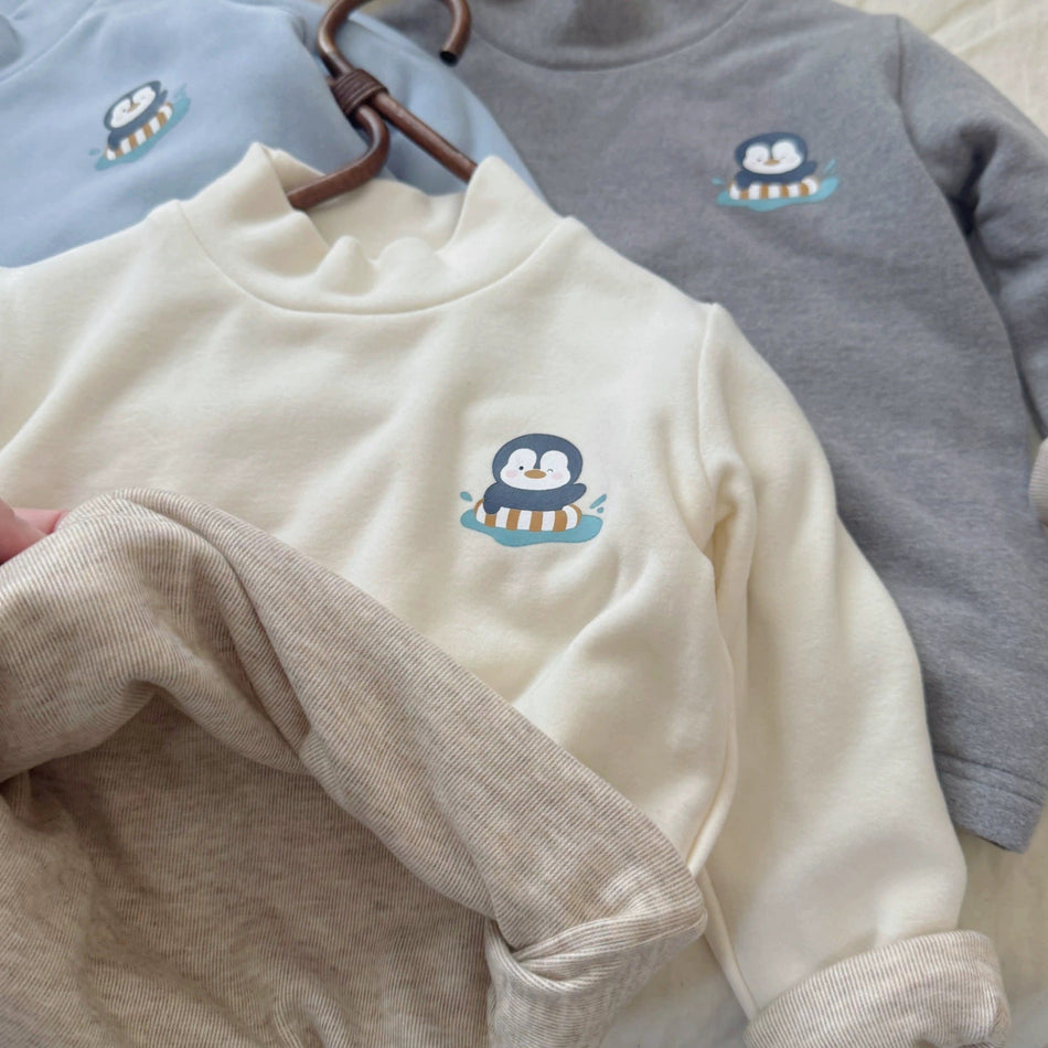 Kids Japanese Cartoon Fleece Sweatshirt 2026 Winter