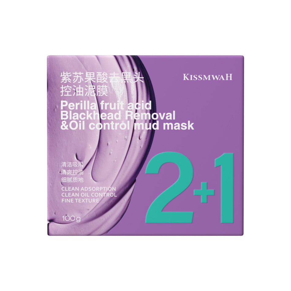 Kissmwah Perilla Fruit Acid Mud Mask — Refreshing Pore Recovery