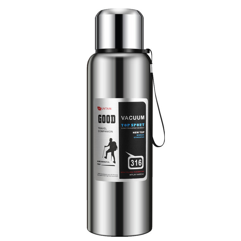 316 All-Steel Outdoor Large Capacity Travel Thermos Cup