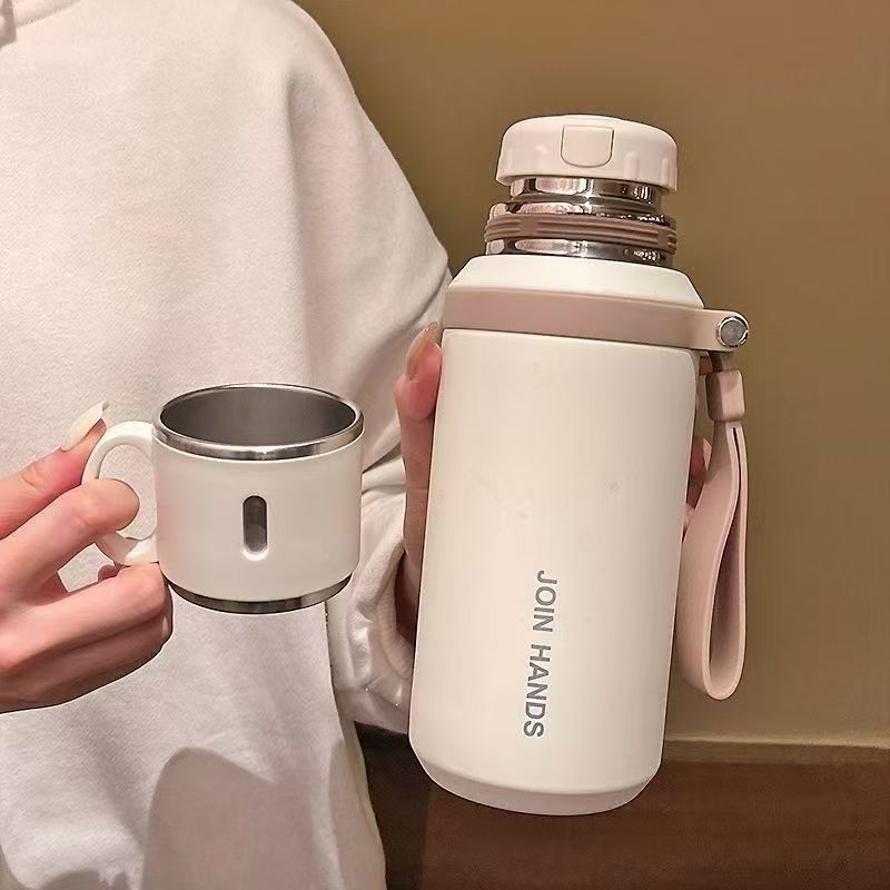 New 316 Stainless Steel Thickened Thermos with Tea Infuser