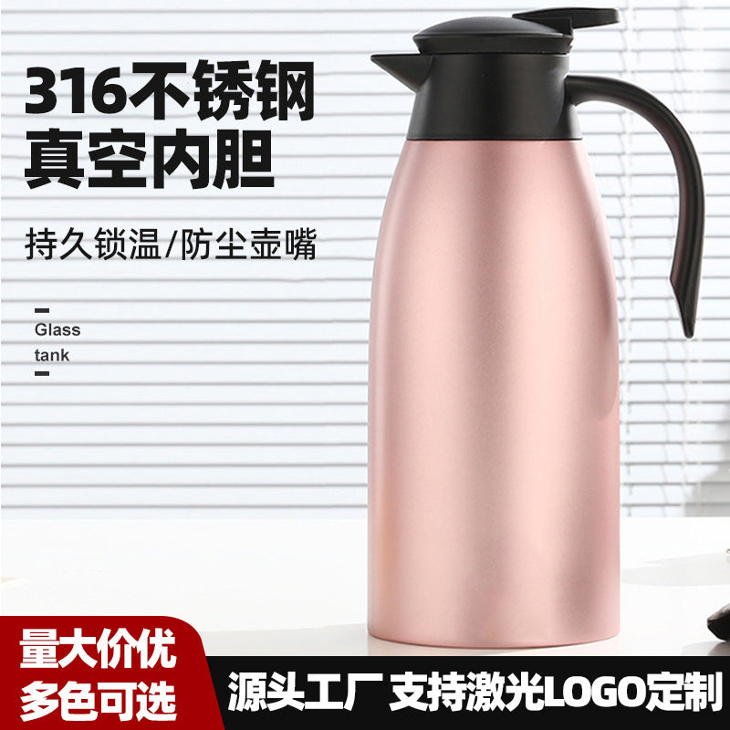 316 Stainless Steel Thickened 2L Household Thermal Kettle