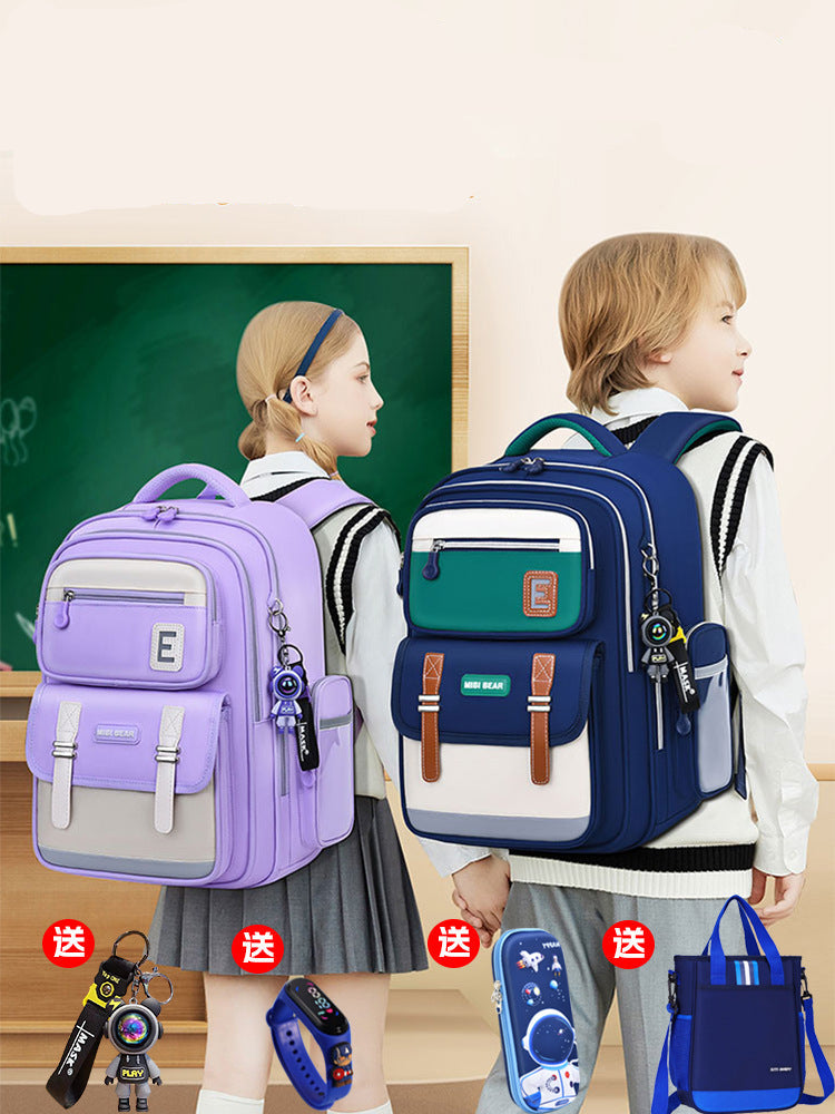 Boys Lightweight Schoolbag 2026 Spine-Protecting