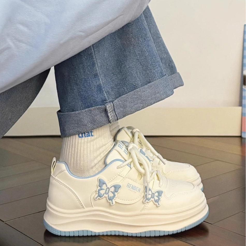 Girls Casual Sneakers 2026 Soft-Soled White Shoes