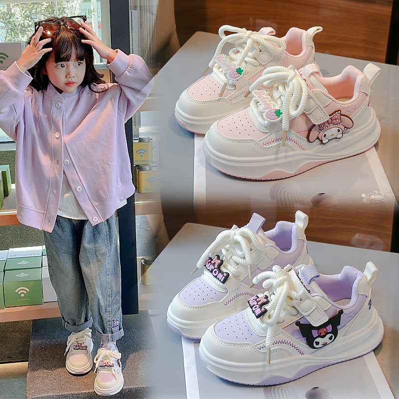 Kuromi Kids Sneakers 2026 Non-Slip Soft Sole Girls