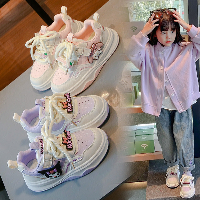 Kuromi Kids Sneakers 2026 Non-Slip Soft Sole Girls