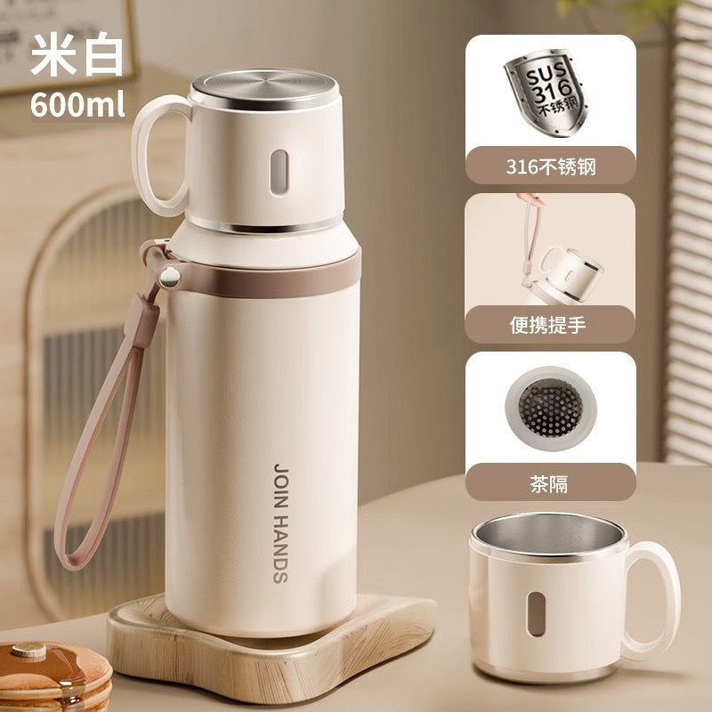 316 Stainless Steel 1.2L Double-Drink Tea Separation Pot