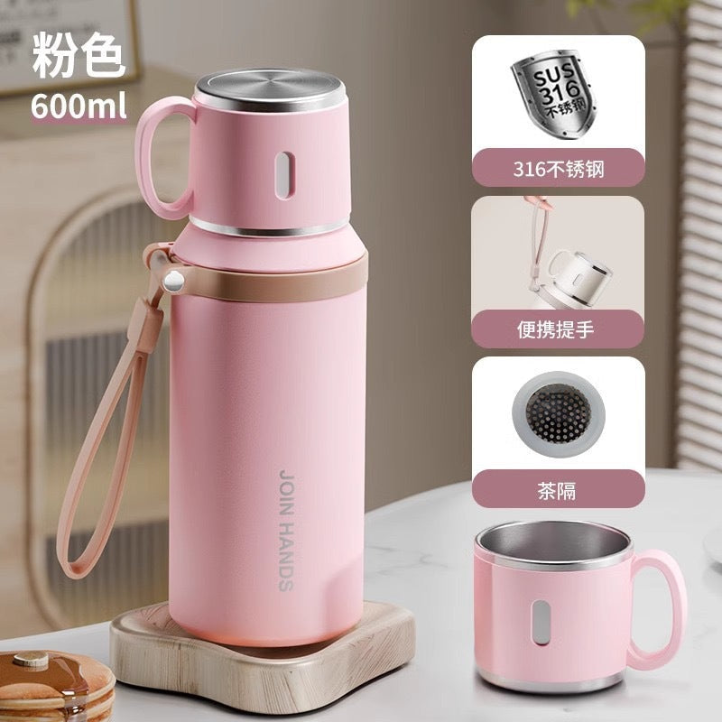 316 Stainless Steel 1.2L Double-Drink Tea Separation Pot
