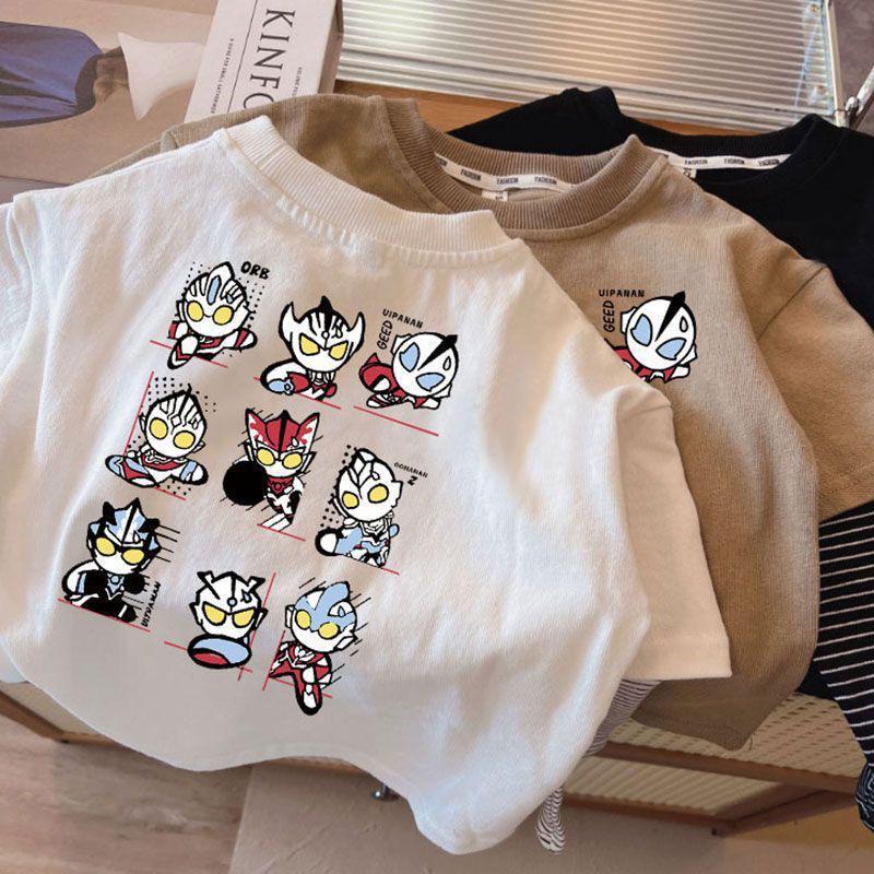 Boys Cotton Long-Sleeve T-Shirt 2026 Korean Style
