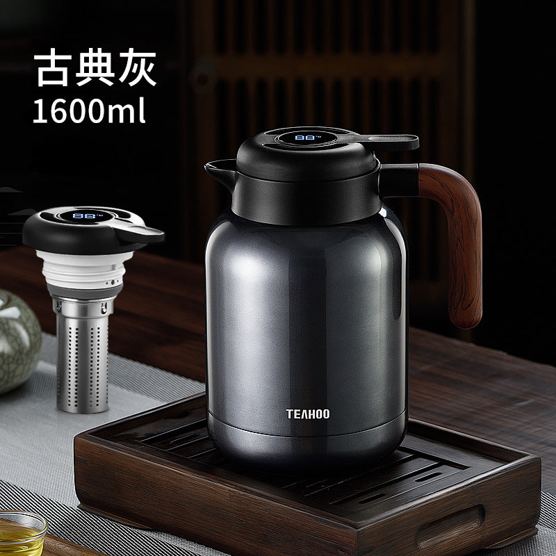 Qihu 316 Stainless Steel 1L Coffee & Tea Thermal Carafe