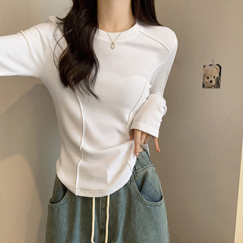 Velvet Thermal Slim Fit Long Sleeve Top