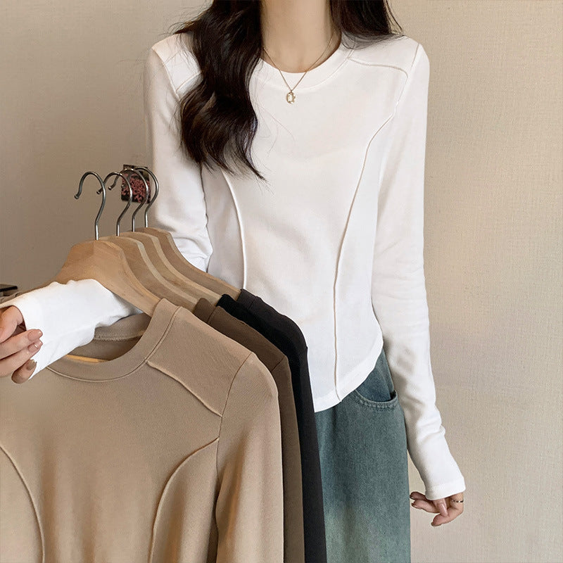 Velvet Thermal Slim Fit Long Sleeve Top