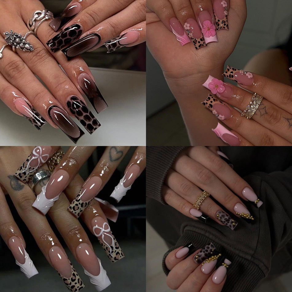 Drill Press-On Nails – French Style Set