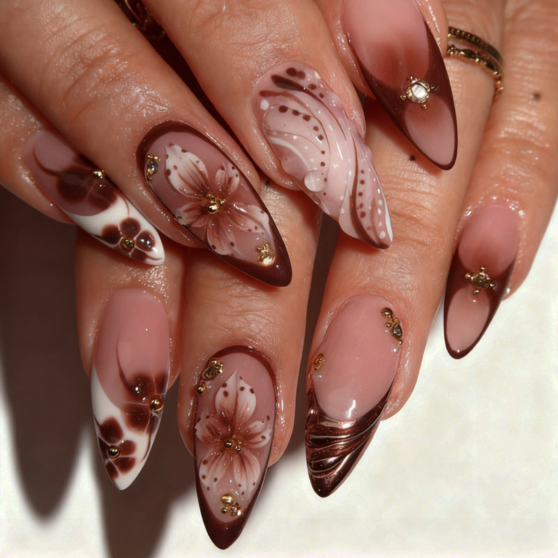 3D French Carved Nails – High Sense Wearable Set
