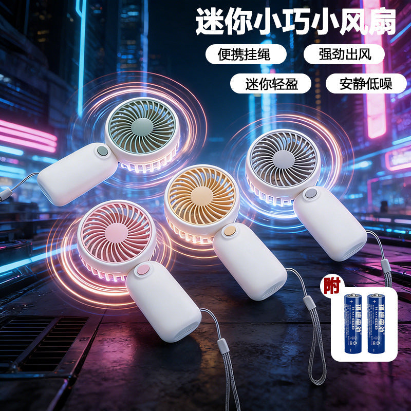 L-617 [Strong Wind] Portable Handheld & Desktop Lanyard Fan