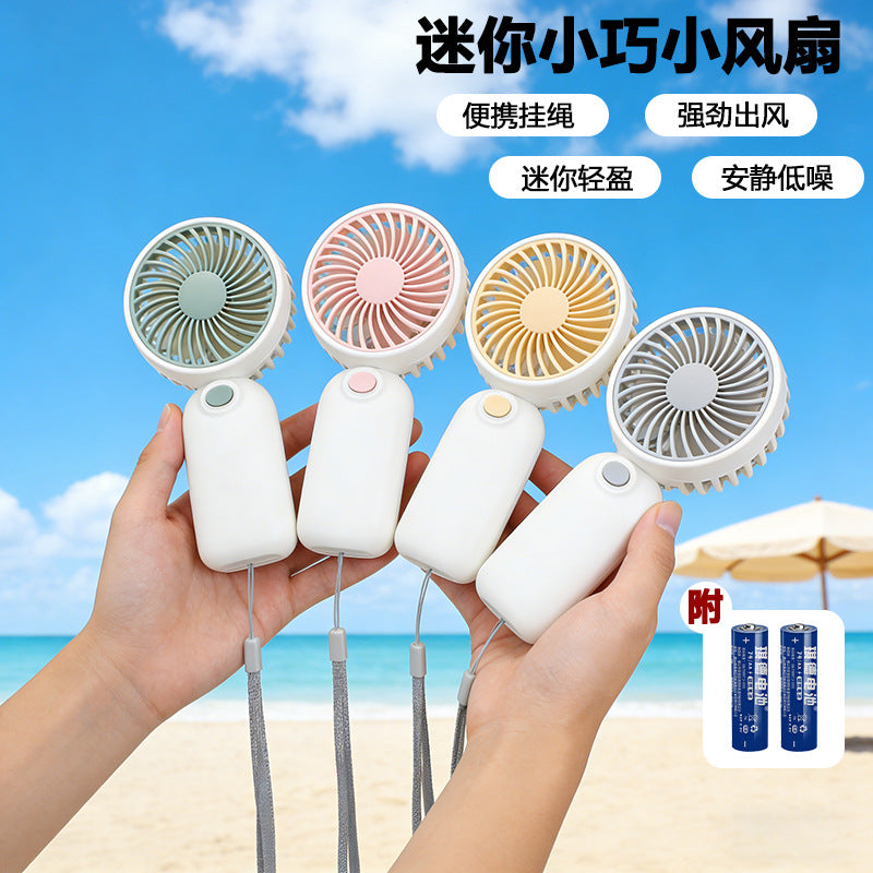 L-617 Exquisite Mini Handheld Fan | Turbo Wind & Lanyard