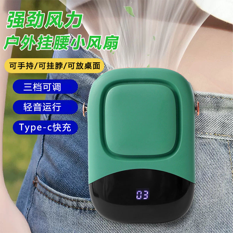 F11 [Work-Force] 3-in-1 Waist, Neck & Desktop Portable Fan