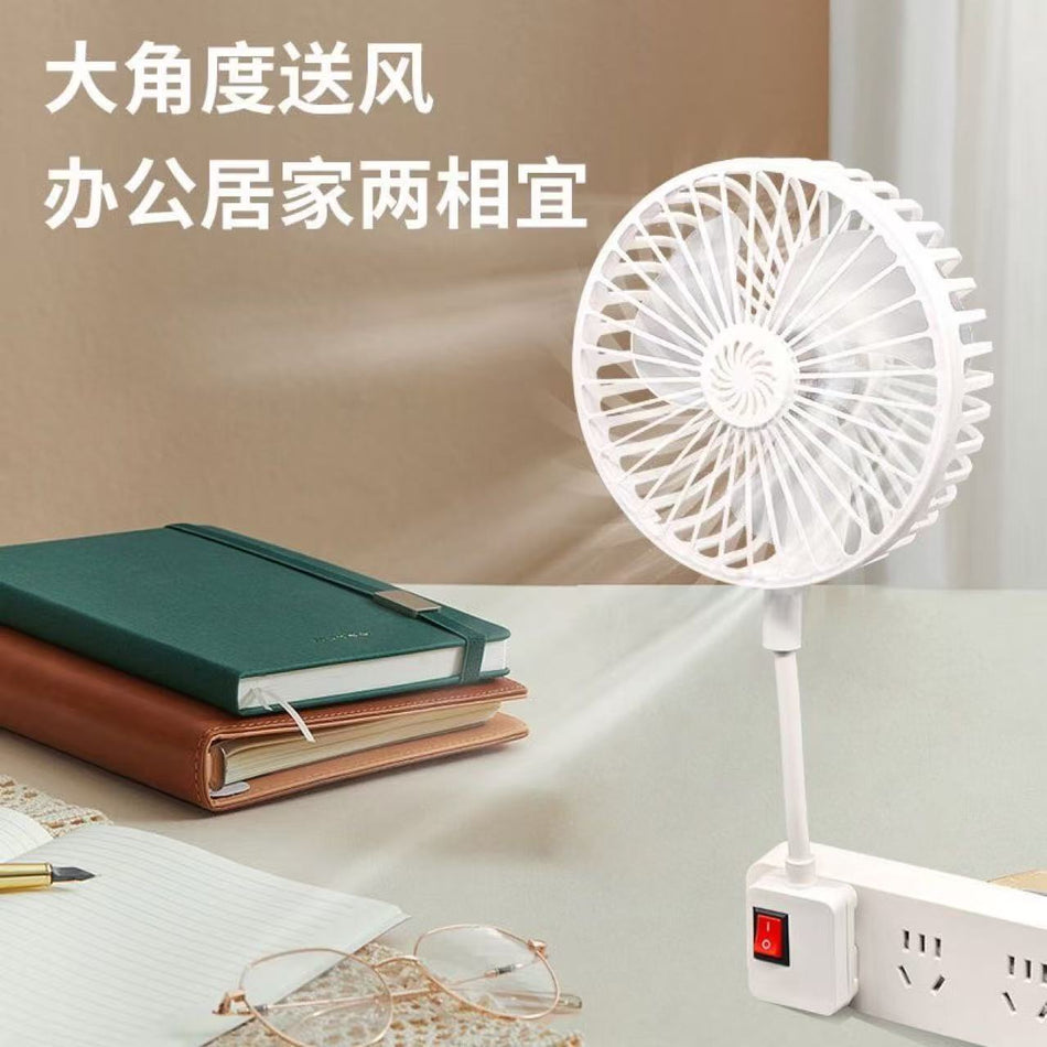 Sy88 [Cyclone Hose] 360° Flex-Neck 3-Plug Integrated Fan