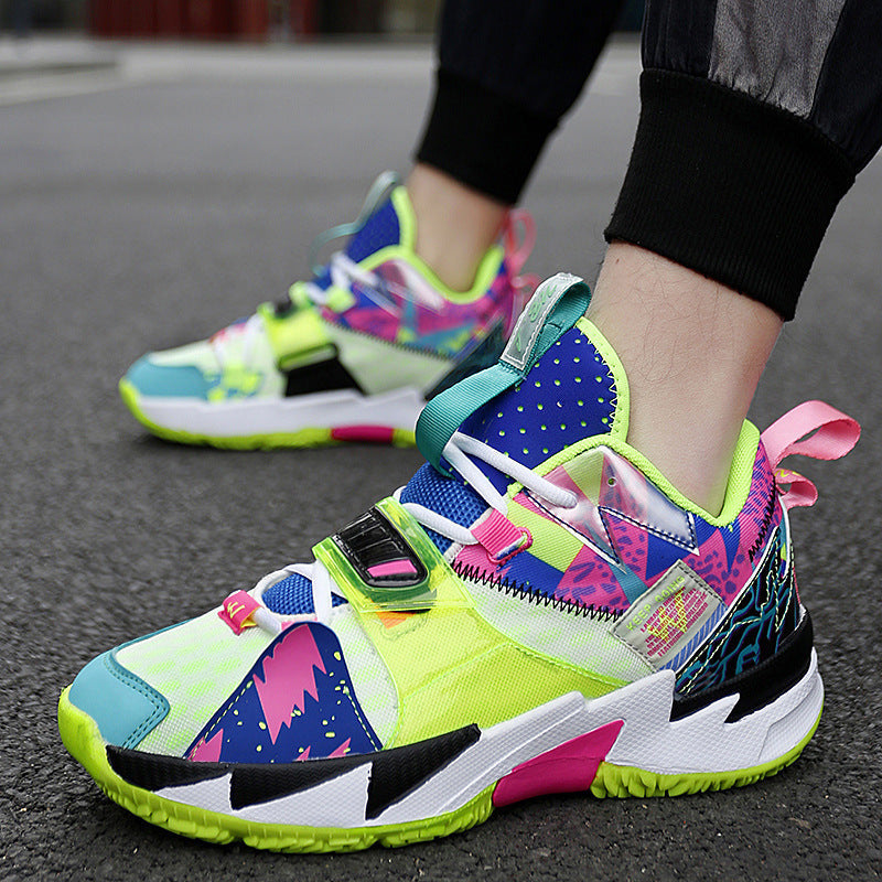 High-Top Couple Sneakers – Trendy Sports Shoes
