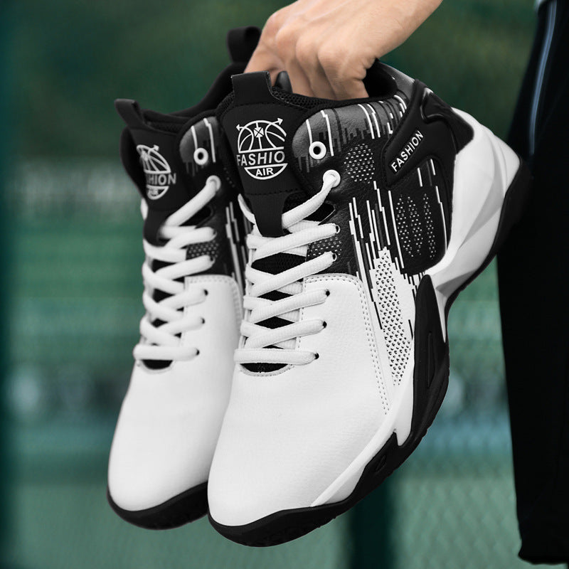 Leather Mid-Top Sneakers – Durable Outdoor Shoes
