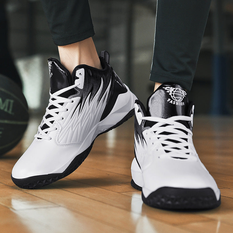 Leather Mid-Top Sneakers – Thick Sole Style