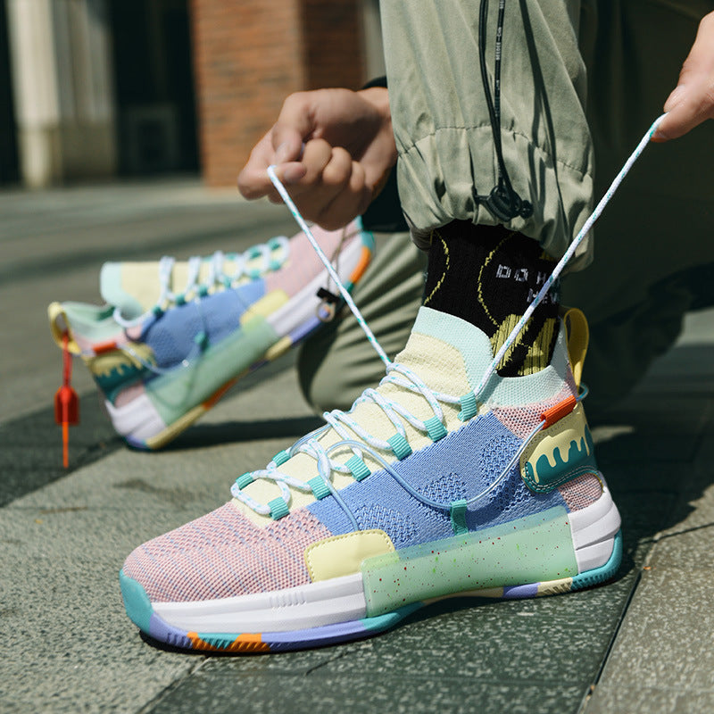 Breathable Mid-Top Sneakers