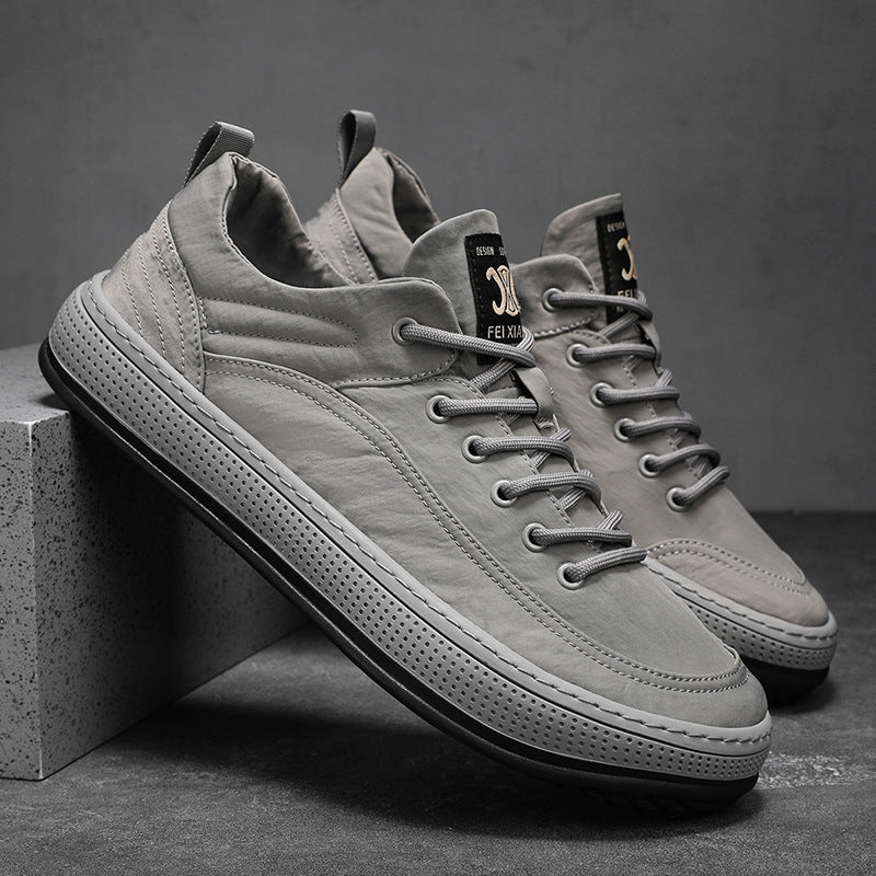 Men’s Korean Style Canvas Sneakers – Breathable Lace-Up