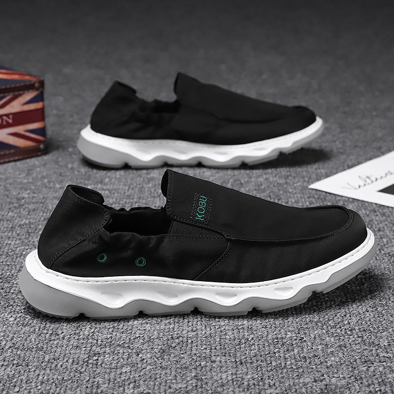 Men’s Ice Silk Slip-On Casual Shoes – Summer Trend