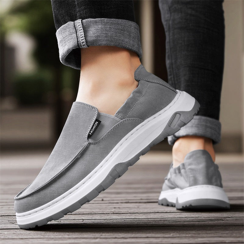 Men’s Breathable Slip-On Canvas Shoes – Spring Summer